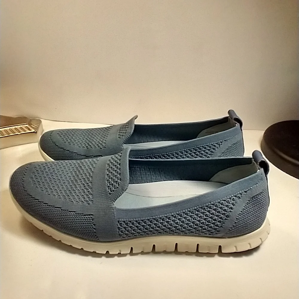 Cole Haan Zerogrand Stitchlite Blue Slip On Loafers Women's sz 8.5B
